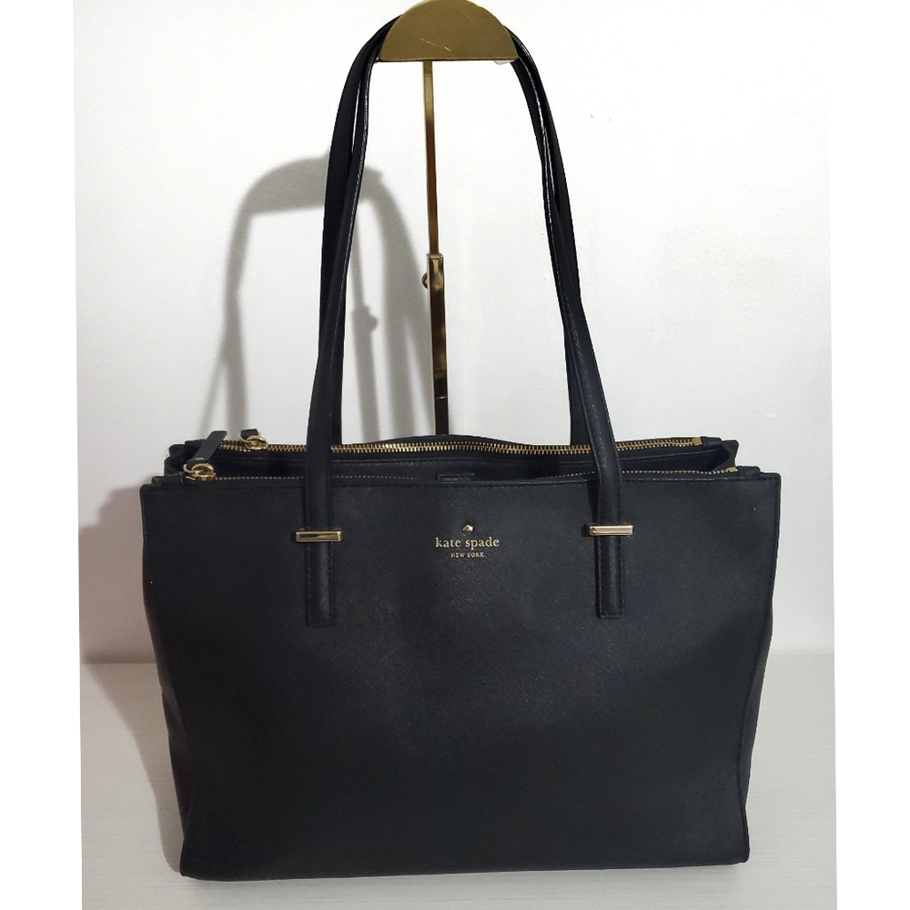 Kate Spade Large Women's Black Saffiano Leather Bag - Picture 2 of 14